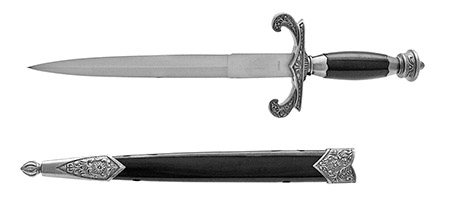 13.75" Russian Dagger - Silver