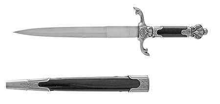 13.75" Russian Dagger - Silver