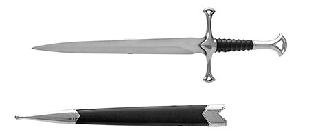 13.5" Medieval Dagger - Chrome