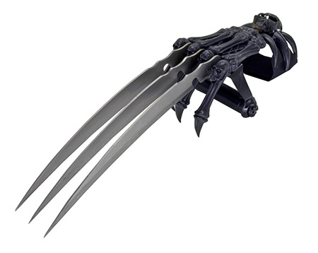 17" 3-Blade Skeleton Hand - Black