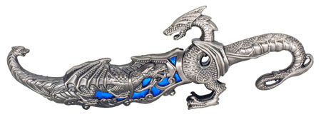10" Dragon Knife - Blue