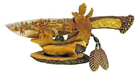 Moose Knife and Display
