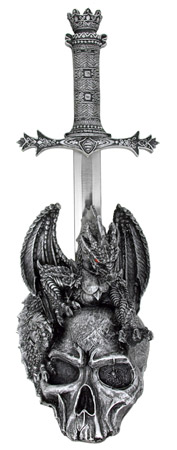 17" Dragon & Skull Dagger