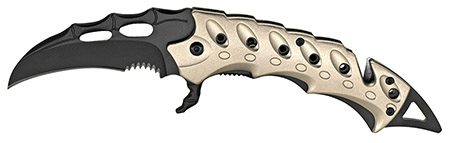 5" Spring Assist Folding Knife - Champagne