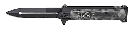 4.5" Spring Assist Folding Knife - Grim Reaper
