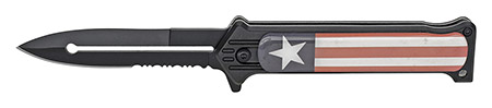 4.5" Spring Assist Folding Knife - One Star Flag