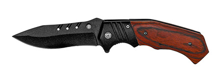 5" Spring Assisted Folding Knife - Wooden