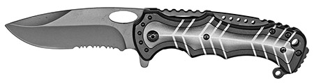 4.75" Spring Assist Folding Knife - Black & Gunmetal