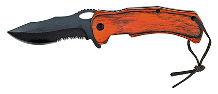 4.75" Spring Assisted Folding Knife - Wooden