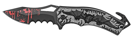 5" Spring Assist Bat Folding Knife - Gunmetal