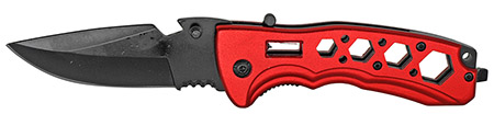 4.5" Spring Assist Folding Knife - Red