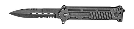 4.5" Spring Assisted Folding Knife - Silver