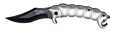 5" Scorpion Spring Assist Folding Knife - Silver