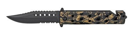 4.5" Spring Assist Folding Knife - Gun Camo