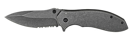 4.5" Spring Assist Rustic Folding Knife - Black