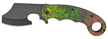 5.25" Spring Assist Folding Knife - Leaf Camo