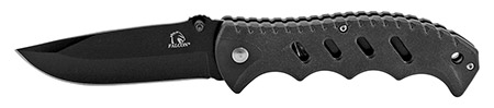 4.75" Woodsman Finger Grip Pocket Knife - Black