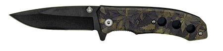 4" Spring Assisted Folding Knife - Leaf Camo