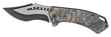 4.5" Spring Folding Knife - Tree Camo