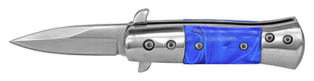 3.25" Spring Assist Folding Knife - Blue Pearl