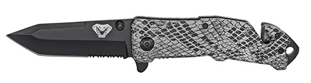 4.5" Spring Assist Folding Knife - Snake Skin