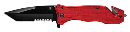 4.75" Spring Assist Folding Knife - Red