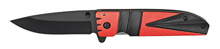 4.5" Spring Assist Folding Knife - Red & Black