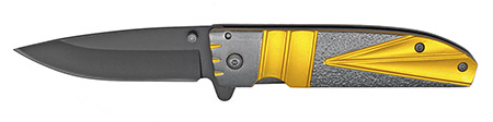 4.5" Spring Assist Folding Knife - Gold & Gunmetal