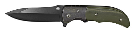 4" Spring Assist Folding Knife - Olive Green