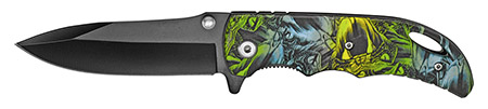 4" Spring Assist Folding Knife - Snake Camo