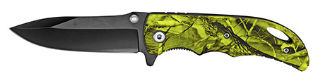 4" Spring Assist Folding Knife - Yellow Tree Camo