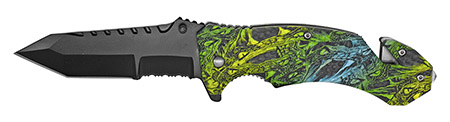 4.5" Spring Assist Folding Knife - Snake Camo