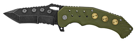 4.75" Spring Assist Bullet Folding Knife - Green