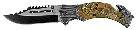 4.75" Folding Knife - Woodland Camo