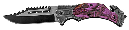 4.75" Folding Knife - Purple Camo