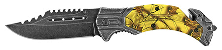 4.75" Folding Knife - Yellow Camo