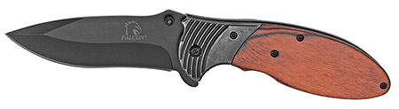 4.75" Spring Assist Folding Knife - Cherry Wood