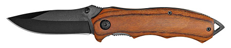 4.5" Woodsman Spring Assisted Folding Knife - Cherry Wood
