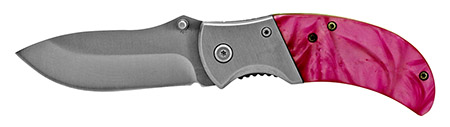 4" Spring Assisted Folding Knife - Pink
