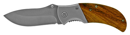 4" Spring Assisted Folding Knife - Wooden