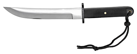 15" Carbon Steel Tactical Knife - Black