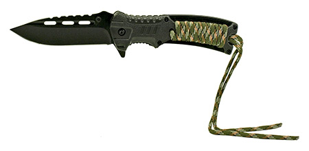 4.75" Lost Woods Spring Assisted Survival Knife - Black