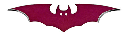 3-pc. 6" Bat Throwing Knife Set - Pink