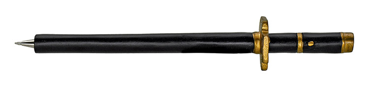 8" Samurai Sword Pen - Black