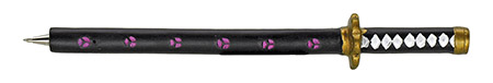 8" Samurai Sword Pen - Black and White