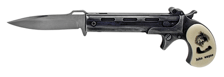 6" Spring Assist Gun Knife - John Wayne