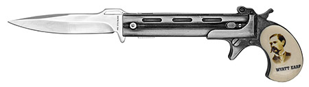 6" Spring Assist Gun Knife - Wyatt Earp