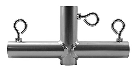 1-7/8" 4-Way Side Wall Canopy Fitting - Galvanized