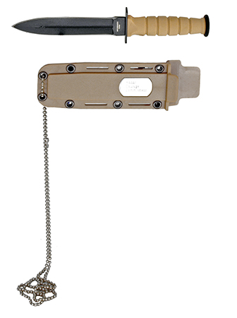6" Necklace Tactical Knife - Tan
