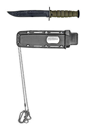 6" Necklace Tactical Knife - Green